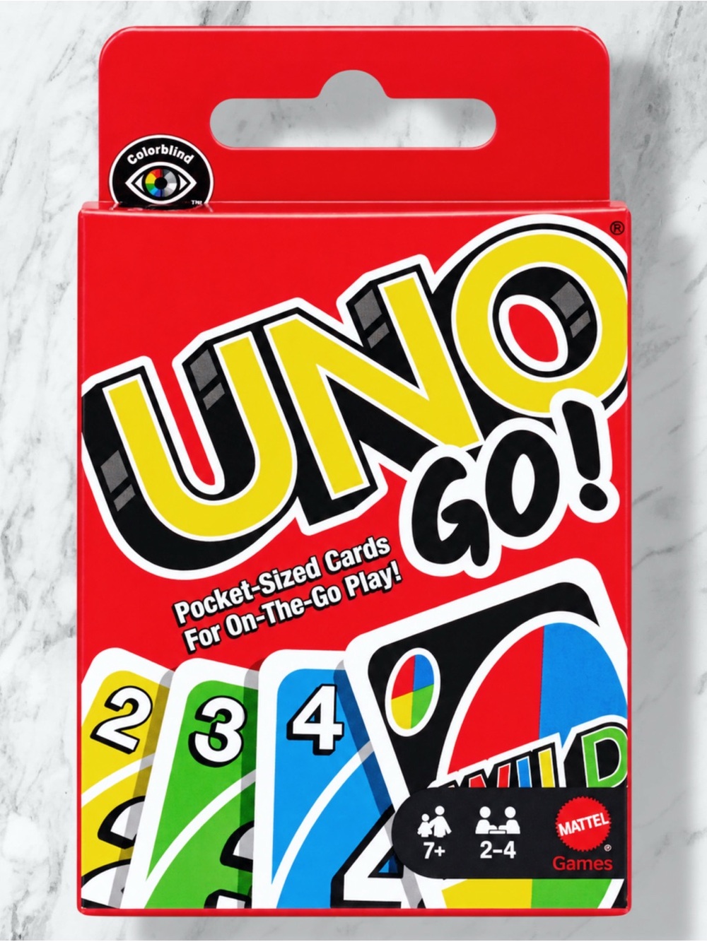 Mattel Uno Go Portable Pocket Size Card Game